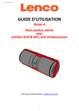 Lenco BOOST-4 Manuel utilisateur