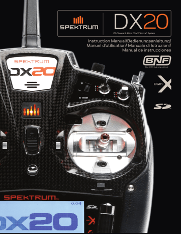 Spektrum DX20 20 CH System Manuel utilisateur | Fixfr