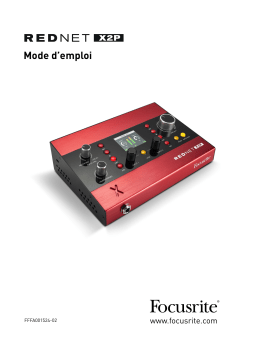 Focusrite Pro RedNet X2P Mode d'emploi