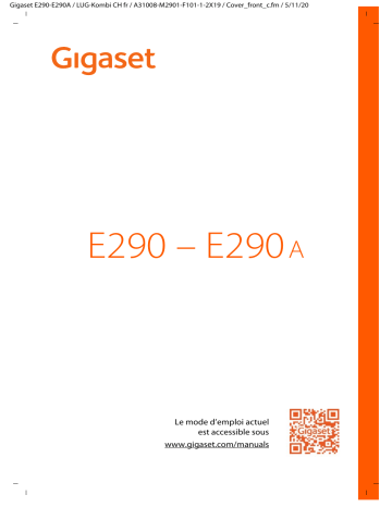 Gigaset E290 Mode d'emploi | Fixfr