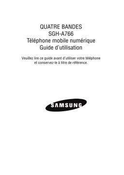 Samsung Propel Manuel utilisateur