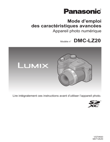 Panasonic DMC LZ20 Mode d'emploi | Fixfr