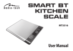 media-tech MT5516 SMART KITCHEN SCALE BT Manuel utilisateur