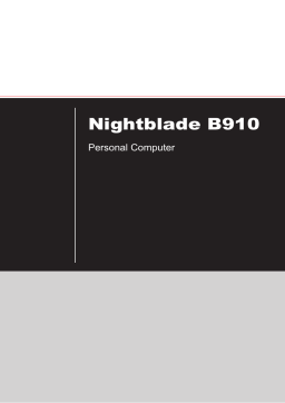 MSI Nightblade 3 - B910 Manuel utilisateur