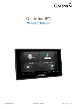 Garmin Fleet 670 Manuel utilisateur