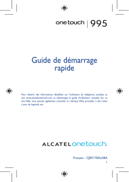 Alcatel 995 Manuel utilisateur