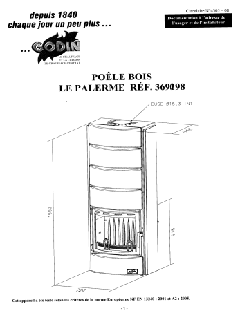 Manuel du propriétaire | Godin 369098 PALERME Manuel utilisateur | Fixfr