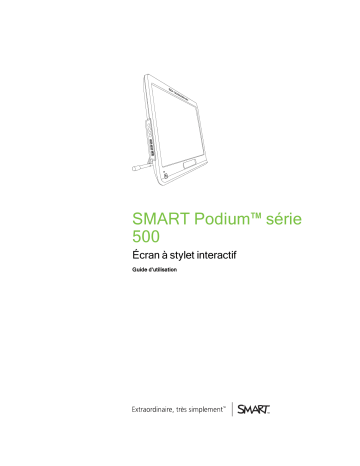 SMART Technologies Podium SP500 Mode d'emploi | Fixfr