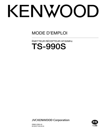 Manuel du propriétaire | Kenwood TS-990S Manuel utilisateur | Fixfr