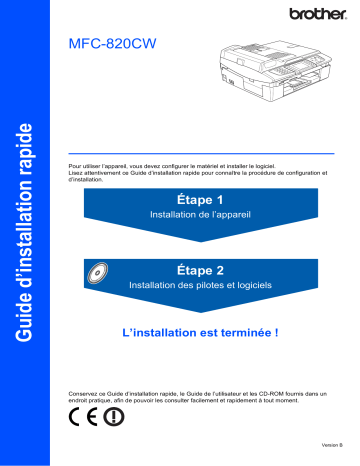 Manuel du propriétaire | Brother MFC-820CW Manuel utilisateur | Fixfr