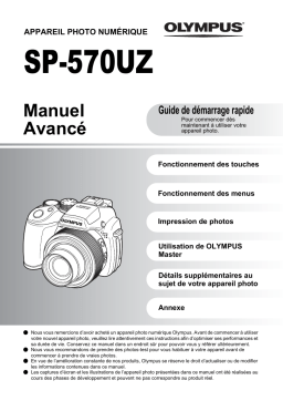 Olympus SP570 UZ Manuel utilisateur