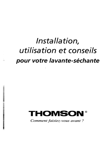 TES1331 | TES1231 | Manuel du propriétaire | Thomson TES1131 Manuel utilisateur | Fixfr