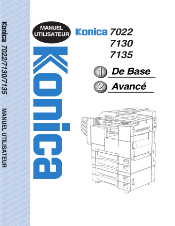 Manuel du propriétaire | Konica Minolta 7022 Manuel utilisateur | Fixfr