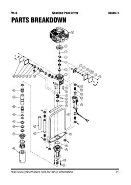 Power Fist 8658973 Gasoline Post Driver Manuel utilisateur