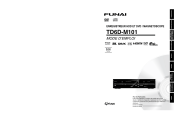 Manuel du propriétaire | Funai TD6D-M100 Manuel utilisateur | Fixfr