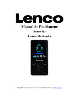 Lenco Xemio 653 Manuel utilisateur