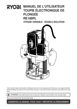 Ryobi RE180PL Manuel utilisateur