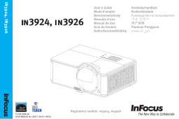 Infocus IN3924 Manuel utilisateur