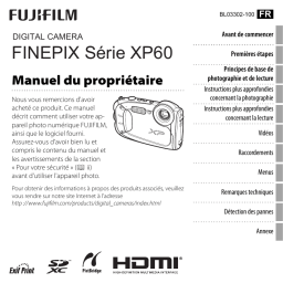 Fuji XP60 Manuel utilisateur