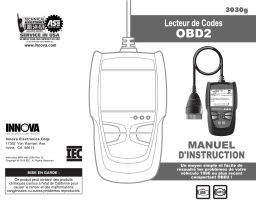 Innova 3030g CanOBD2 Diagnostic Tool Color Screen Manuel utilisateur