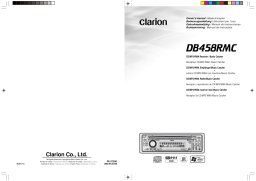 Clarion DB458RMC Manuel utilisateur