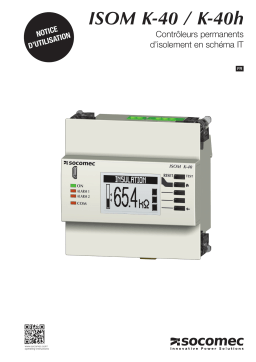 Socomec ISOM Digiware K-40 Operating instrustions