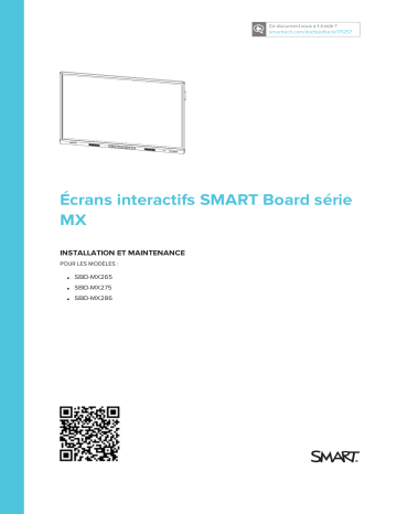 Mode d'emploi | SMART Technologies Board MX Manuel utilisateur | Fixfr