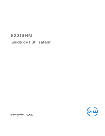 Dell E2219HN electronics accessory Manuel utilisateur | Fixfr