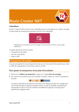 Roxio Creator NXT 6 Mode d'emploi