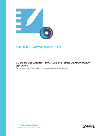 Guide de référence | SMART Technologies Notebook 19 Manuel utilisateur | Fixfr