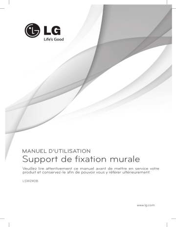 LG LSW240B Manuel du propriétaire | Fixfr