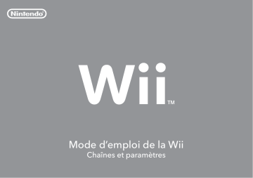 Manuel du propriétaire | Nintendo Wii Manuel utilisateur | Fixfr