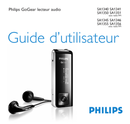 Philips SA1350/02 Manuel utilisateur