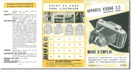 Kodak 620 modèle 40 K Mode d'emploi