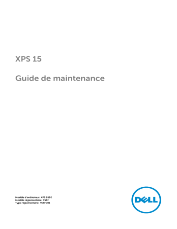 Dell XPS 15 9550 laptop Manuel utilisateur | Fixfr
