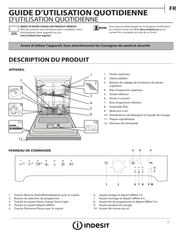 Mode d'emploi | Indesit DFP 27B+96 Z Manuel utilisateur | Fixfr