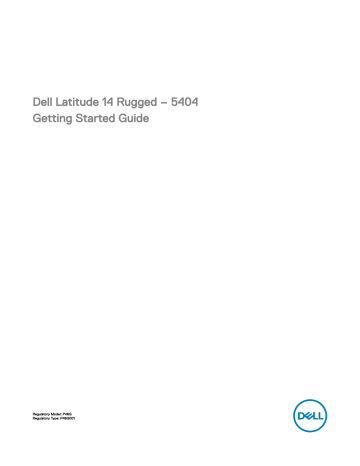 Dell Latitude 5404 Rugged laptop Guide de démarrage rapide | Fixfr