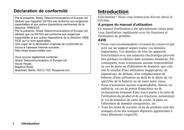 Mode d'emploi | Sharp GX10m Manuel utilisateur | Fixfr