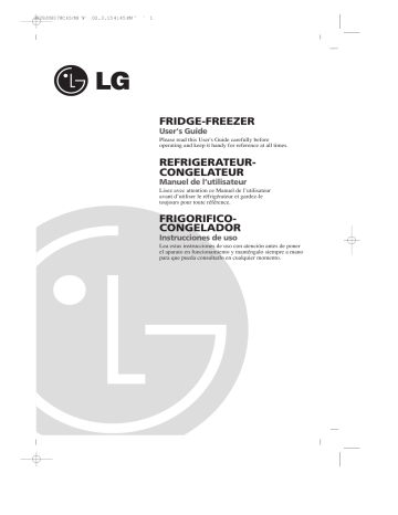 Manuel du propriétaire | LG GC-399SQA Réfrigérateur combiné Manuel utilisateur | Fixfr