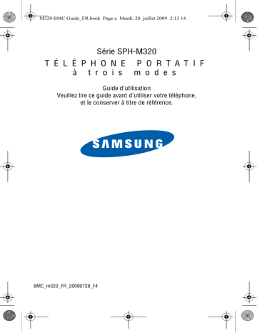 Manuel du propriétaire | Samsung SPH-M320 Manuel utilisateur | Fixfr