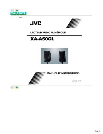 Mode d'emploi | JVC XA A50CL Manuel utilisateur | Fixfr