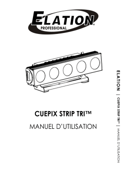 Elation CUEPIX STRIP TRI Manuel utilisateur