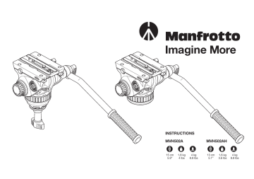 546BK-1   MVH502A | Manfrotto 546BK-1 + MVH502A Manuel utilisateur | Fixfr