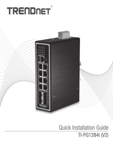 Trendnet TI-PG1284i 12-Port Industrial Gigabit L2 Managed PoE+ DIN-Rail Switch Manuel utilisateur | Fixfr