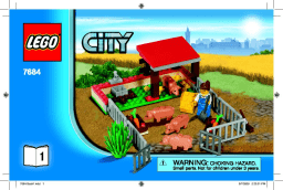 Lego 7684 Pig Farm & Tractor Manuel utilisateur