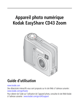 Kodak EasyShare CD43 Zoom Manuel utilisateur