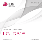 LG S&eacute;rie F70 bouygues telecom Mode d'emploi