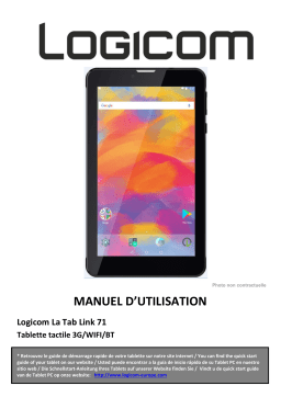 Logicom La Tab Link 71 Manuel utilisateur