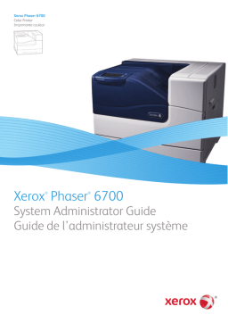 Xerox 6700 Phaser Manuel utilisateur