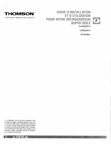 AFS30X | AFS28 | AFS32X | AFS32 | AFS267 | AFS30 | AFS307 | AFS327 | SF34X | Manuel du propriétaire | Thomson AFS26 Manuel utilisateur | Fixfr